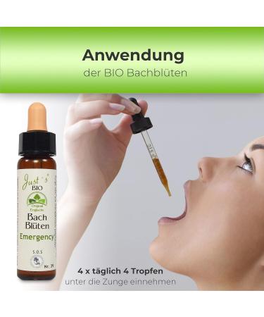  Just's Emergency n 39 Just's BIO Bach Flowers 10ml Original Emergency Drops in Organic English for Humans and Animals - Buy Online on GoSupps.com