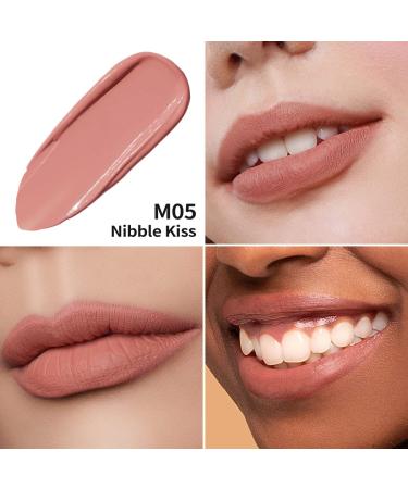 Oulac Liquid Matte Lipstick M05 - Long-Lasting Peach Color Vegan & Gluten-Free Precise Applicator 4.5ml - Buy Online on GoSupps.com