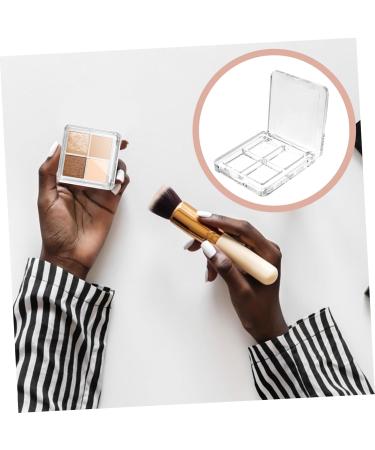 Mipcase 2pcs Eyeshadow Diy Make up Accessory 4 Grids Empty Eye Shadow Pallet Cosmetic Platen Acrylic Travel - Buy Online on GoSupps.com