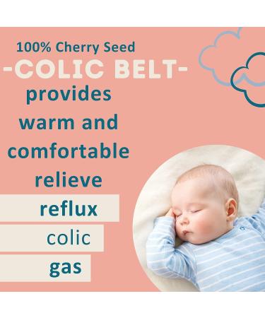 Baby Colic & Gas Relief Wrap - 100% Cherry Seed - Soothing Pink Baby Belt for Natural Calmness - Buy Online on GoSupps.com