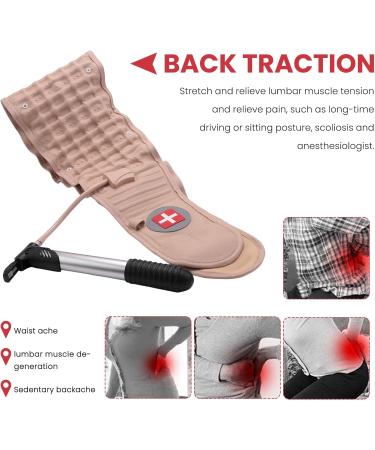 Vockfey Back Decompression Belt - Lumbar Support Waist Bandage & Spinal Traction Extender for 29-49 - Buy Online on GoSupps.com