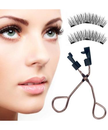 Lecerrot Magnetic False Eyelashes Magnetized without Glue Natural Magnetic Eyelashes Self-adhesive Reusable Magnetic Extension Effect Waterproof Fake Lashes Kit with Eyelash Curler 8 Pairs False Eyelashes - Buy Online on GoSupps.com