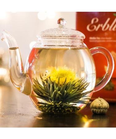 Creano Tea Flowers - 36 Bulk Tea Balls | Premium White Blooming Tea & Flowering Tea Roses - Buy Online on GoSupps.com