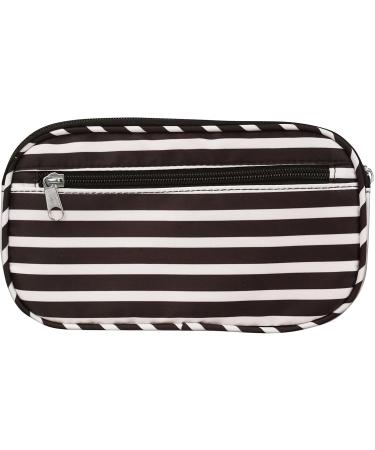 Buy Vaultz Locking Medicine Bag - 5.7x2.2x9.25 Inch Travel Bag with Cooling Pockets for Diabetics | Black & White Stripe - International Shipping - Buy Online on GoSupps.com