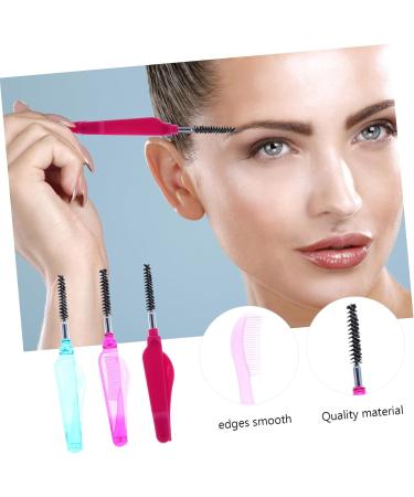 NOLITOY 18 Pcs Collapsible Eyelash Comb Set | Foldable Eye Makeup Tools for Mascara Brow Lamination & Eyelash Care | Perfect for Travel & Home Use - Buy Online on GoSupps.com