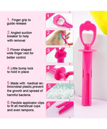 Menstrual Cup & Tampon Applicator Set - Easy Insertion & Removal for Women - Period Cup Remover Included - Buy Online on GoSupps.com
