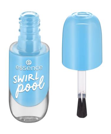 Essence Cosmetics Gel Nail Color Gellack Nailack No. 42 Swirl Pool Blue Expresser Long -lasting color -intensive gone glossy without acetone vegan microplastics particle (8ml) 42 swirl pool 8 ml (1 Pack)
