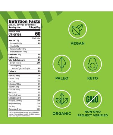 Manitoba Harvest Organic Ground Hemp Seed 7 oz - Plant Based Protein & Fiber - Non-GMO, Vegan, Keto, Paleo - Omega 3 & 6 for Smoothies, Oatmeal, and Baking - Buy Online on GoSupps.com