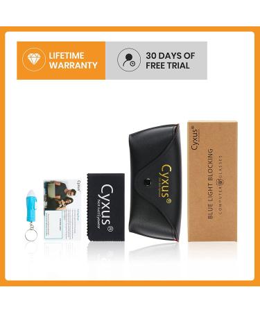 Cyxus Oversized Clear Square Blue Light Glasses | Transparent Eyeglasses 06-clear 8108 - Buy Online on GoSupps.com