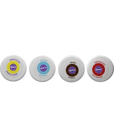 Wilton 4 Colour Icing Gel Set Primary Colours 14.1g (0.5oz) jars 4 Primary Colours Set Icing Gel Set - Buy Online on GoSupps.com