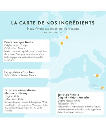 NUTRI & CO Stomach Formula - Gastric Discomfort Anti Reflux Burns Acid Rise and Difficult Digestion - 100% Vegetable Licorice & Sage - 20 Vegan Capsules Nutri&Co - Made in France - Buy Online on GoSupps.com