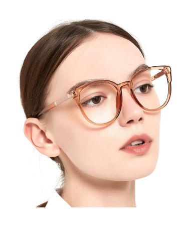 MARE AZZURO Fashion Reading Glasses Women Men Designer Readers 1.0 1.25 1.5 1.75 2.0 2.25 2.5 2.75 3.0 3.5 4.0 5.0 6.0 Lh5114-brown 1.25 x