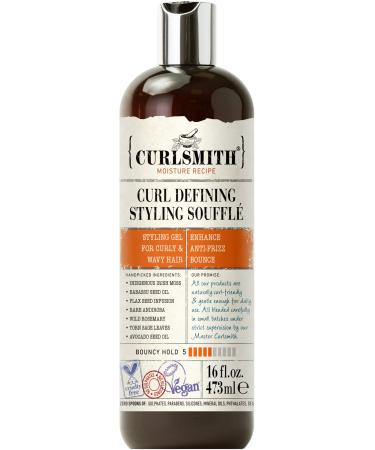 Curlsmith - Curl Defining Styling Soufflé -Vegan Medium Hold Styling Gel for Wavy, Curly and Coily Hair (16 fl oz) 16 Ounce