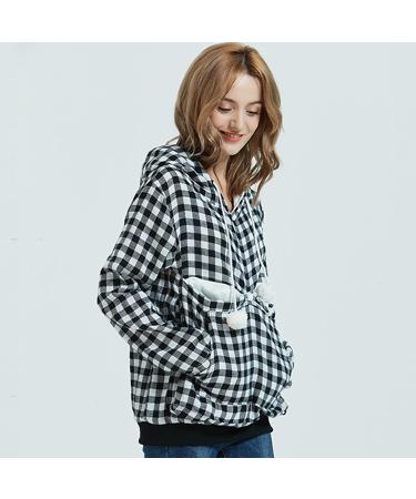 Women s Long Sleeve Cat & Dog Hoodie Sweater with Big Pocket | Warm Zippered Sweatshirt Sizes X-12 to 3XL - Buy Online on GoSupps.com