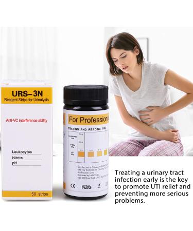 Urine Test Strips 50ct - 3-in-1 UTI Test Strips for Women - Fast Results in 1 Minute - Buy Online on GoSupps.com