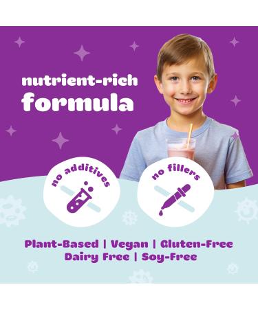 Organifi Kids: Protect - Everyday Immune Support for Kids with Elderberry Acerola Cherry and Zinc - Berry Flavored Immunity Powder - Plant-Based Vegan and No Gluten Dairy or Soy - 15 Servings - Buy Online on GoSupps.com
