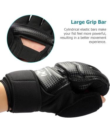 Langray Taekwondo & Boxing Gloves - MMA Sparring & Punching Bag Training for Adults & Kids - Size M Black - Buy Online on GoSupps.com