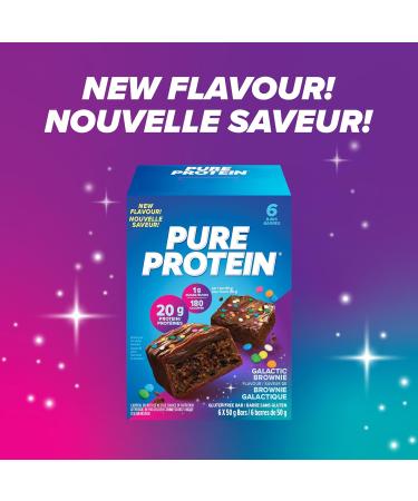 Pure Protein Bars - Nutritious Gluten Free protein bar made with Whey protein blend - low sugar protein snack. Deliciously satisfying. Galactic Brownie (Pack of 6) - Buy Online on GoSupps.com