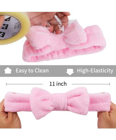 Ondder 8 Pack Spa Headbands for Women - Facial Bowknot Headbands for Skincare, Makeup, and Shower - Fluffy Hair Bands for Girls - Buy Online on GoSupps.com