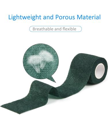 Buy Legal Self-Adhesive Bandage 5cm x 4.5m - 6 Rolls Dark Green | First Aid Dog Wrap Sport Elastic Bandage for Wrist & Feet - Buy Online on GoSupps.com