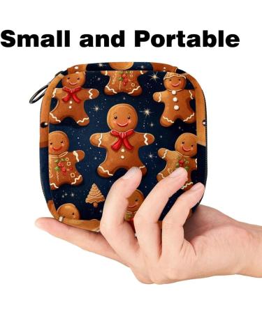 Large Capacity Menstrual Cup Pocket & Makeup Organizer | Christmas Snowman Pattern - Ideal for Travel | Women's Storage Bag (Pack of 1) - Buy Online on GoSupps.com