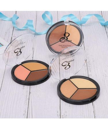 Qkiss 3-in-1 Long Lasting Makeup Palette - Face Highlight Concealer & Contour Cosmetic Powder (3#) - Shop Internationally - Buy Online on GoSupps.com