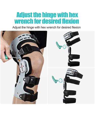 NEENCA Unloader ROM Knee Brace for ACL/MCL/PCL Injury - Adjustable Stabilizer for Meniscus Tear & Arthritis - Right Leg Support - Buy Online on GoSupps.com