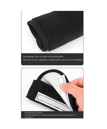 Koboko 4-Piece Seat Belt Cushion Set for Kids | Pink & Black Car Belt Protection & Comfort - Buy Online on GoSupps.com