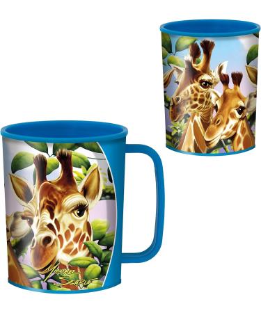 3D Giraffe Traffic Drinking Cup by Deluxebase - Safari Kids Cup with 10fl oz Capacity and Michael Searle Artwork - Buy Online on GoSupps.com