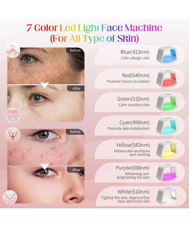 7 colour LED Therapy Light Face Mask LED Light Therapy Red Light Facial Body Skin Care SPA Beauty Equipment for Home Use - Buy Online on GoSupps.com