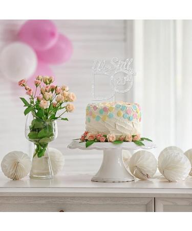 Tenhaisi Silver We Still Do 20th Cake Topper - 20th Vow Renewal - 20th Wedding Anniversary / 20 Years Anniversary Party Decoration - Buy Online on GoSupps.com
