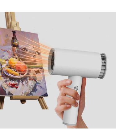 Art Painting Project Dryer Cordless Hair Dryer for Oil Painting Quick-Drying Professional Hair Dryer for Art Examination USB 2000mAh Rechargeable Only for Cold Wind Mode