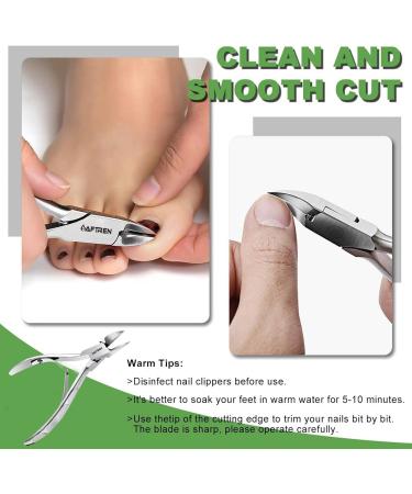 Professional Cuticle Nippers Precision Manicure Nail Clippers Stainless Steel Scissors Thick and Ingrown Nails Hospital Grade Podiatry Tool - Buy Online on GoSupps.com