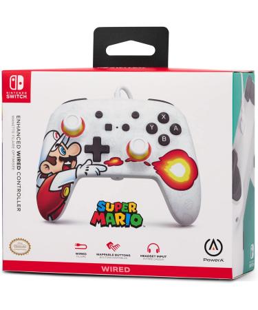 PowerA Enhanced Wired Controller for Nintendo Switch - Fireball Mario - Buy Online on GoSupps.com