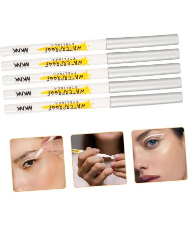 Healeved 25 Pcs White Lying Silkworm Pen Eye Shadow Makeup Cosmetics White Eyeliner Makeup Eyeliner Abs - Buy Online on GoSupps.com