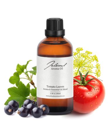 JCLOUD Tomato Leaves Hotel Diffuser Oil Galbanum Tomato & Patchouli - Hotel Essential Oil Luxury Long Lasting Aromatherapy Fragrance in Glass Bottle 100mL