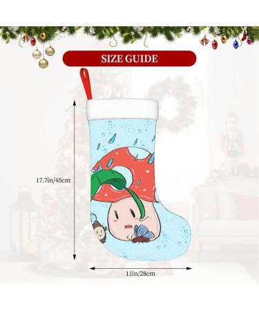 YYHHAOFA Sunflower Seeds and Mushroom Prints Christmas Decorative Stockings : Soft Light and Tactile Suitable for Christmas Halloween - Buy Online on GoSupps.com