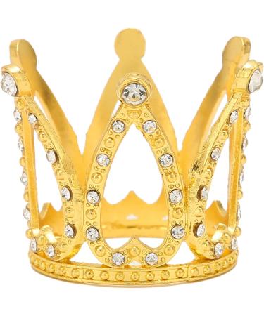 LANTRO JS Gold Alloy Crown Nail Art Pen Holder Display Stand | Premium Manicure Tools for Professionals - Buy Online on GoSupps.com
