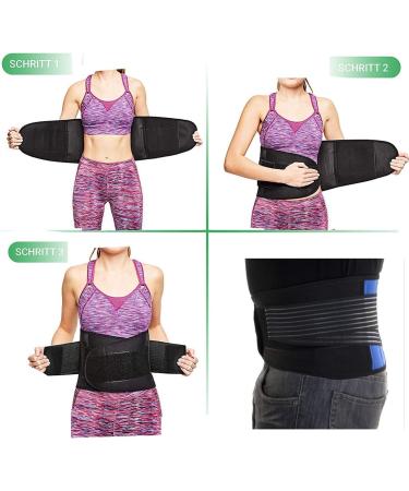 Kingcoo Adjustable Belly Belt & Back Strap for Lumbar Support - Sciatica Relief for Men & Women (XXXL) - Buy Online on GoSupps.com