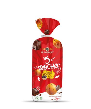 Le Bosquet Le Bosquet Brioche Chocolate Chip (Pack of 5) 15 x 175g