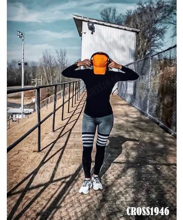 Cross1946 Women's High Waist Scrunch Butt Leggings | Black Yoga Pants for Gym Workout - Buy Online on GoSupps.com