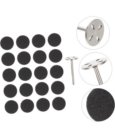 Healeved 2 Sets Nail Polishing Sheets Sandpaper Discs Nails Sandpaper Metal Shaft Nail Drill Bit Electric Grinding Accessories Electric Tool Foot Stainless Steel Nail File Grinding Feet - Buy Online on GoSupps.com