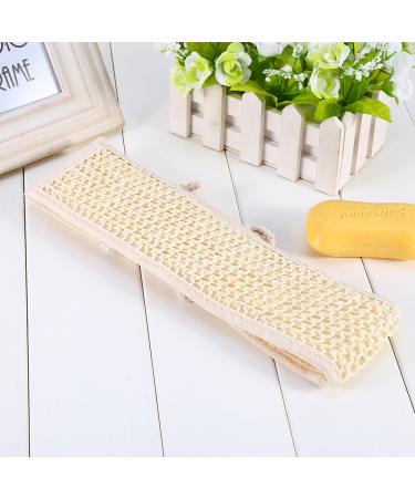 Plant Hemp Loofah Back Scrubber Strap | Exfoliating Shower Massage Tool for Men and Women - Skin Care Bathing Accessories - Buy Online on GoSupps.com
