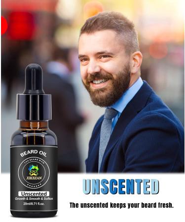 Beard Oil 5 Pack - Unscented, Cedarwood, Sandalwood, Vanilla, Orange - Father's Day, Valentine's Day Gift Set for Men - Beard Growth, Soften, Moisturize, Strengthen - Stocking Stuffers for Him - Buy Online on GoSupps.com