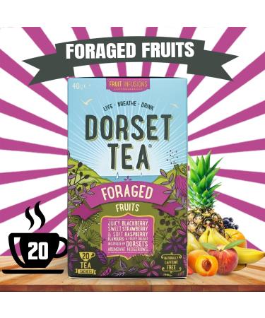 Dorset Tea Pick N Mix - Choose From 8 Flavours | Strawberries & Cream Cool Earl Grey Foraged Fruits Ginger & Sunshine Pure Green-Tea Wild About Mint Sunshine Lemon - Pack of 5 - Buy Online on GoSupps.com