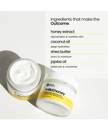 natural outcome Milk & Honey Cream Moisturizer Coconut Oil & Manuka Hydrating Lotion Vegan and Organic Body Cream Face and Hand Cream Cruelty-Free Honey Body Lotion - Buy Online on GoSupps.com