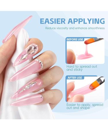 PEACECOLOR 60ML Slip Solution Cleanser Plus 2PC Set Professional for Poly Extension Nail Gel Builder Nail Gel Nail Tips & Extensions Home Salon DIY Nail Art Use Gifts for Women color 196 - Buy Online on GoSupps.com