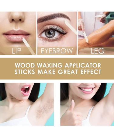 50pcs Wooden Wax Spatulas Applicator for DIY Hair Removal - Quadrilateral Waxing Sticks - Buy Online on GoSupps.com