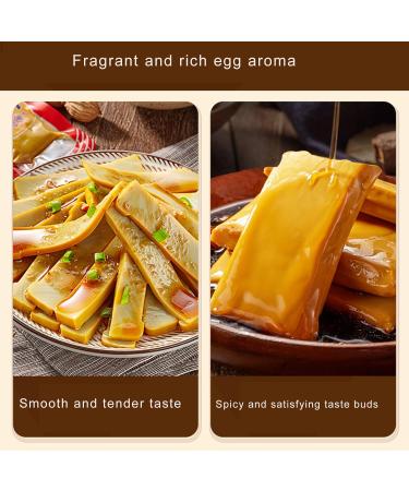 Dried tofu Snack Egg Tofu Delicious Snacks 160g Instant Snack Spicy Strip Vegetarian Dried tofu - Buy Online on GoSupps.com