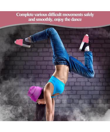 Geyoga Shoe Socks 4 Pairs - Dance Shoe Covers for Smooth Floors - Dance Sliders for Knee Protection - Black Gray Red Blue - Buy Online on GoSupps.com